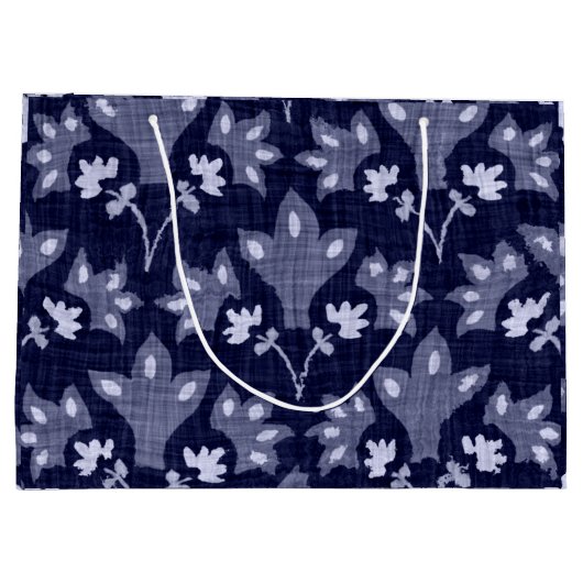 JAPANESE FLORAL PATTERN CUSTOM GIFT BAG GROOT CADEAUZAKJE (Achterkant)