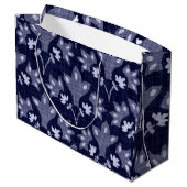 JAPANESE FLORAL PATTERN CUSTOM GIFT BAG GROOT CADEAUZAKJE (Achterkant Gekanteld)