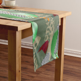 Japanese Flower Garden Pastel Pop Art  Korte Tafelloper