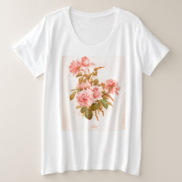 JAPANESE FLOWER WOODBLOCK PRINT T-Shirt
