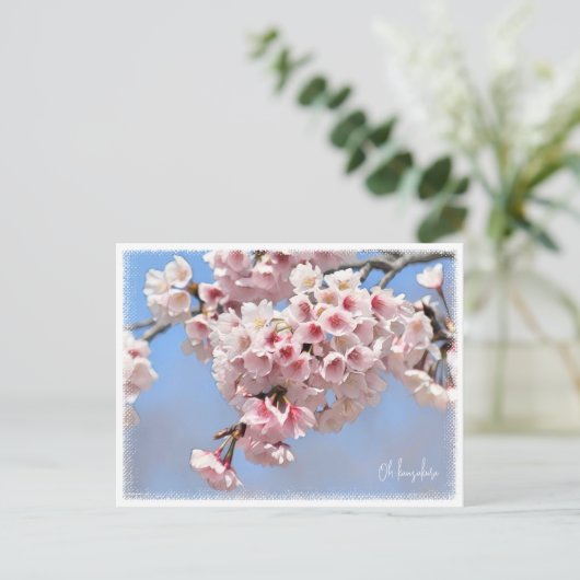 Japanese Flowering Cherry Briefkaart (Staand voorkant)