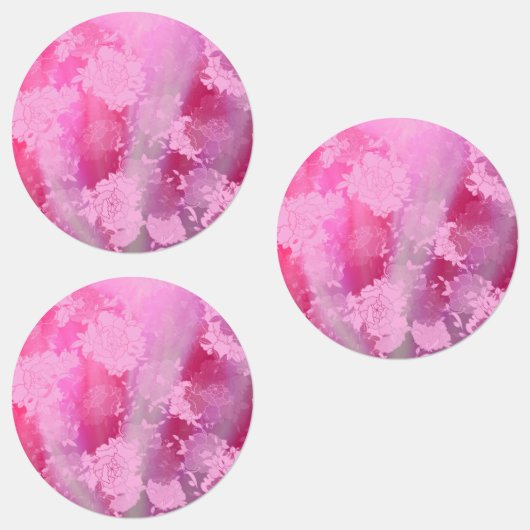 Japanese flowers pink patterns labels (Groep)