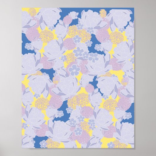 Japanese flowers poster (Voorkant)