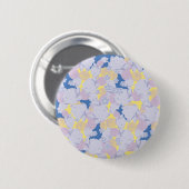 Japanese flowers ronde button 5,7 cm (Voorkant /achterkant)