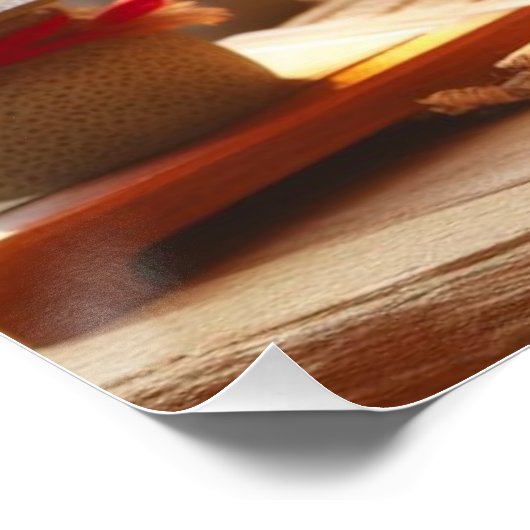 Japanese fluffy brown tabby cat perfect poster (Hoek)