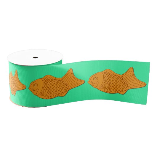 Japanese Food Themed Taiyaki Fish Snack Grosgrain Lint (Spoel)