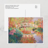 Japanese Footbridge, Giverny by Claude Monet Briefkaart (Voorkant / Achterkant)