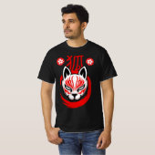 Japanese Fox Samurai (Kitsune) T-shirt (Voorkant volledig)