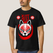 Japanese Fox Samurai (Kitsune) T-shirt (Voorkant)