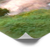 Japanese Garden Bridge and Koi Pond Poster (Hoek)