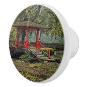 JAPANESE GARDEN CERAMIC KNOB/PULL KERAMISCHE KNOP (Rechts)