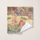 Japanese Garden II / Washed Edition Bad Handdoek (Wasdoekje)