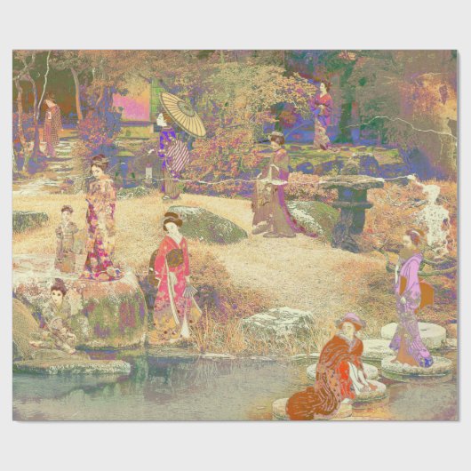 Japanese Garden II / Washed Edition Cadeaupapier (Vlak)