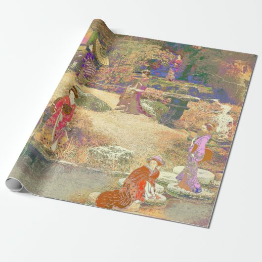 Japanese Garden II / Washed Edition Cadeaupapier (Uitgerold)
