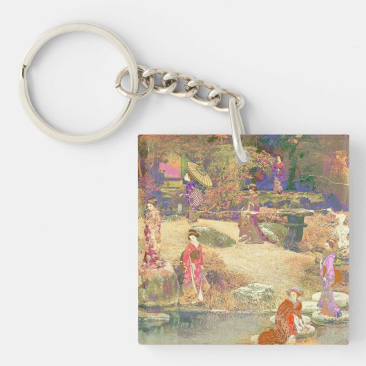 Japanese Garden II / Washed Edition Sleutelhanger (voorkant)