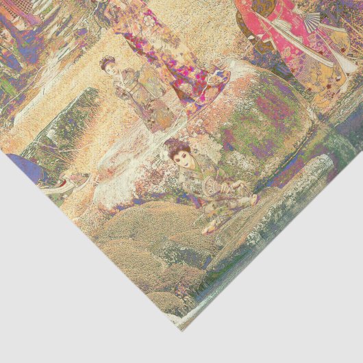 Japanese Garden II / Washed Edition Tissuepapier (Detail)