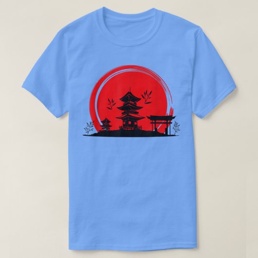 Japanese Garden Japanese Torii Japan Samurai T-shirt (Design voorkant)