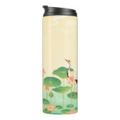 Japanese Garden Koi Pond and Waterlilies Art Thermosbeker (Geroteerd rechts)