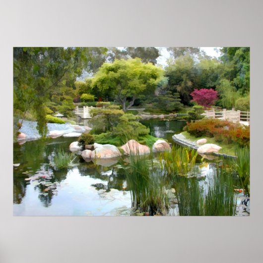 Japanese Garden Panorama 2 Poster (Voorkant)