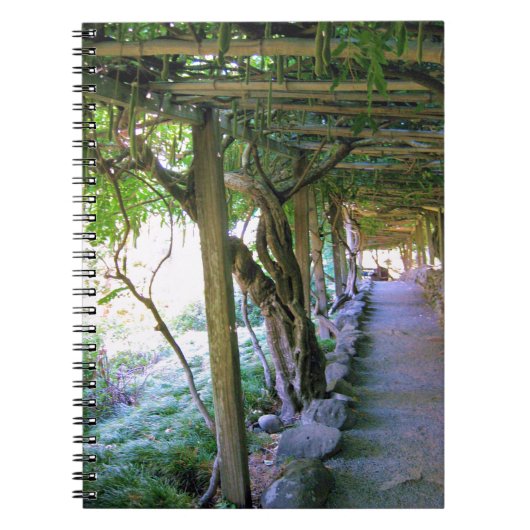 Japanese Garden Path/Arbor Note Book Notitieboek (Voorkant)