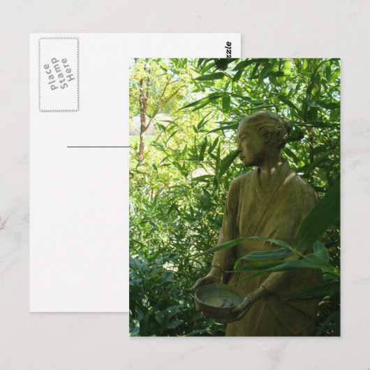 Japanese Garden Statue Briefkaart (Voorkant / Achterkant)