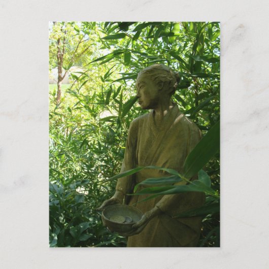 Japanese Garden Statue Briefkaart (Voorkant)