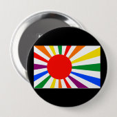 JAPANESE GAY PRIDE RONDE BUTTON 4,0 CM (Voorkant /achterkant)