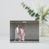 Japanese Girls dressed in Kimonos/Yukata Briefkaart (Staand voorkant)