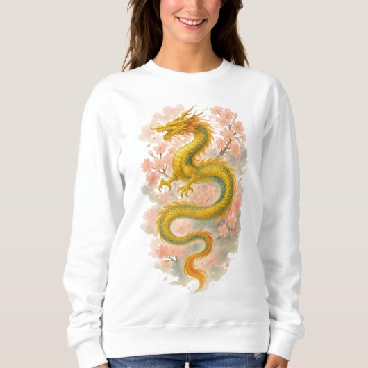 【Japanese Golden Dragon Sweatshirt】 Trui (Voorkant)