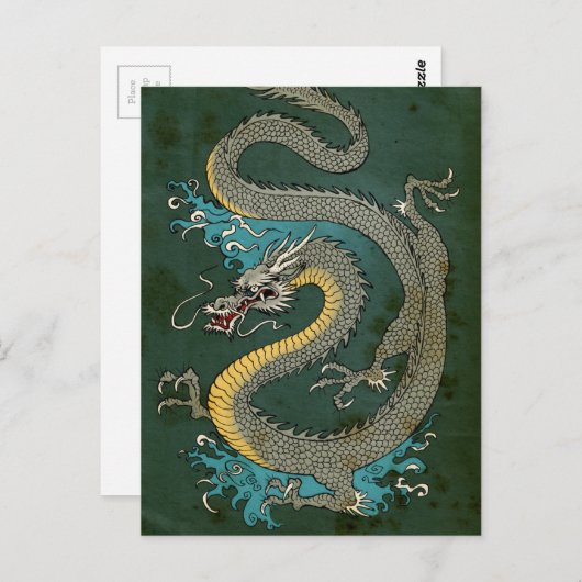 JAPANESE GRAY DRAGON BRIEFKAART (Voorkant / Achterkant)