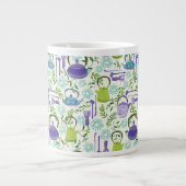 Japanese Green Teapot Design Grote Koffiekop (Voorkant)