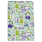 Japanese Green Teapot Design Medium Cadeauzakje (Voorkant)