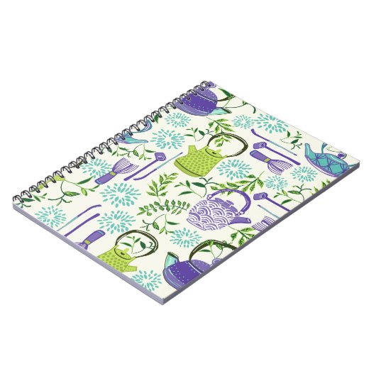 Japanese Green Teapot Design Notitieboek (Linkerzijde)