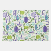 Japanese Green Teapot Design Theedoek (Horizontaal)