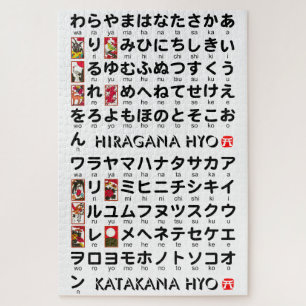 Japanese Hiragana & Katakana Table Legpuzzel