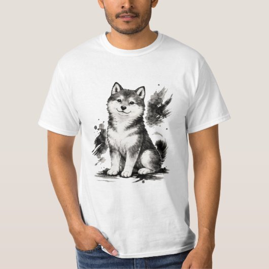 【Japanese Ink Puppy T-Shirt】 T-shirt (Voorkant)
