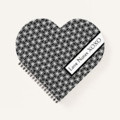 Japanese-Inspired Geometric Black & White Custom Notitieboek (Voorkant)
