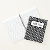 Japanese-Inspired Geometric Black & White Custom Notitieboek (Binnen)