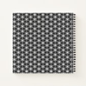 Japanese-Inspired Geometric Black & White Custom Notitieboek (Achterkant)