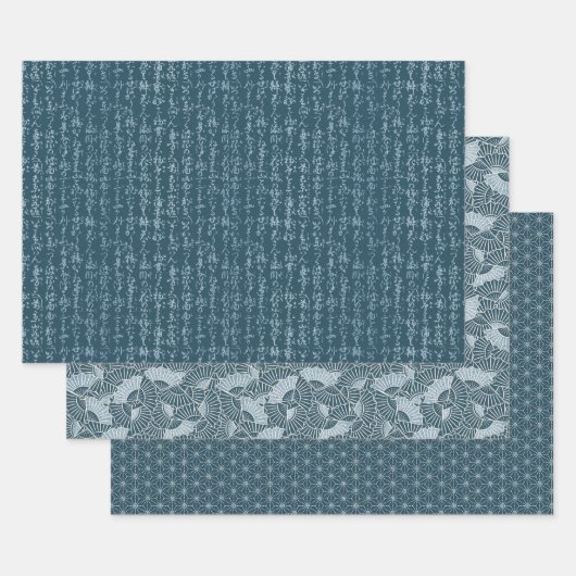 Japanese Inspired Patterns Inpakpapier Vel (Set)