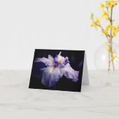 Japanese Iris Beauty Flower Photography Note Kaart (Gele Bloem)