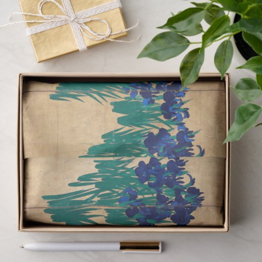 Japanese Irises, Ogata Kōrin Tissuepapier (Geschenk)