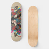 Japanese  KABUKI　Style Skateboard Art  |歌舞伎 (Voorkant)