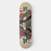 Japanese  KABUKI　Style Skateboard Art  |歌舞伎 (Voorkant)