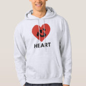 Japanese Kanji Heart – Kokoro (心)  Hoodie (Voorkant)