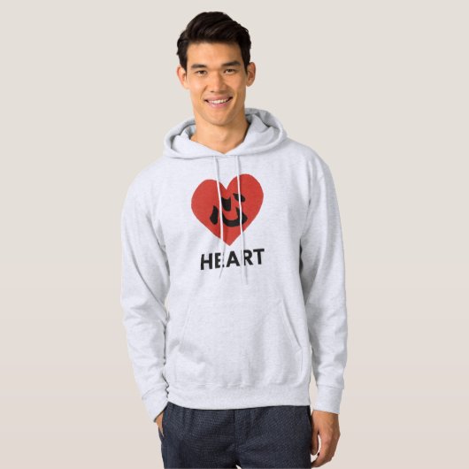 Japanese Kanji Heart – Kokoro (心)  Hoodie (Voorkant volledig)