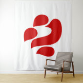 Japanese Kanji Heart 【Shin/Kokoro】 心 Wandkleed (In situ)