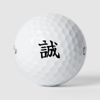 Japanese KANJI "MAKOTO" Golf ball Golfballen