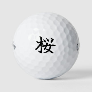 Japanese KANJI "SAKURA" Golf ball Golfballen