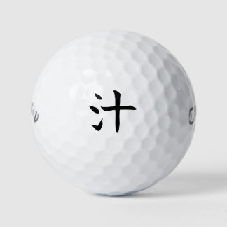 Japanese KANJI "SHIRU" Golf ball Golfballen